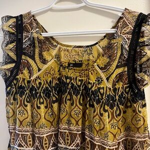 Bohemian Floral Print Top